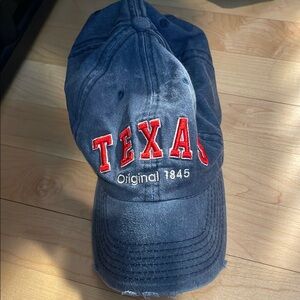 Robin Ruth Blue and Red Baseball Hat with Bold Embroidery